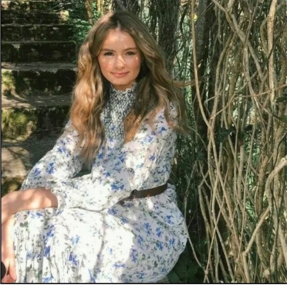 ZARA FLORAL PRINTED RUSTIC DRESS - Picture 9 of 16